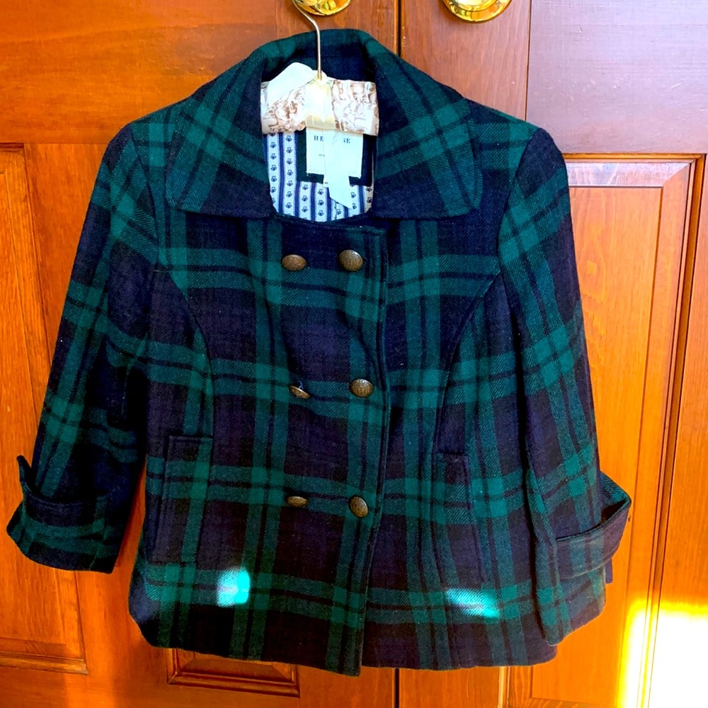 Plaid Peacoat